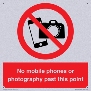 No mobile phones or photography past this point